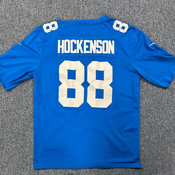 Embroidered TJ Hockenson Nike Detroit Lions NFL Jersey Sz M - Picture 1 of 8